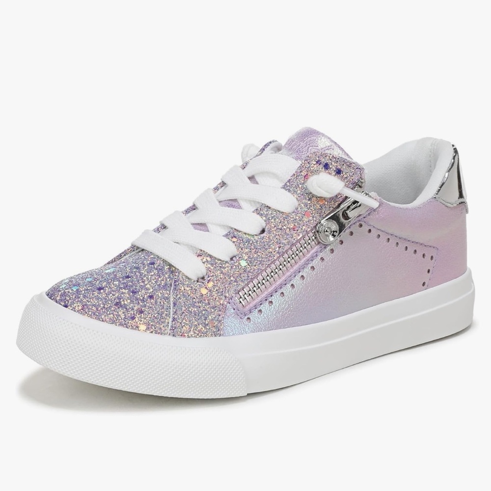 Girls Glittery Purple Sneakers